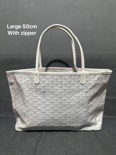 Goyard tote bag with zipper