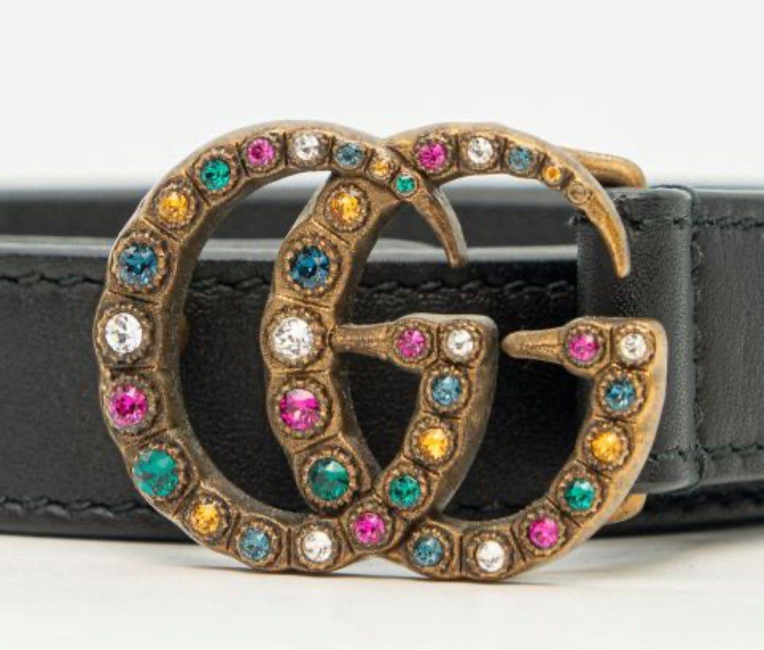 Rainbow gucci belt cheap