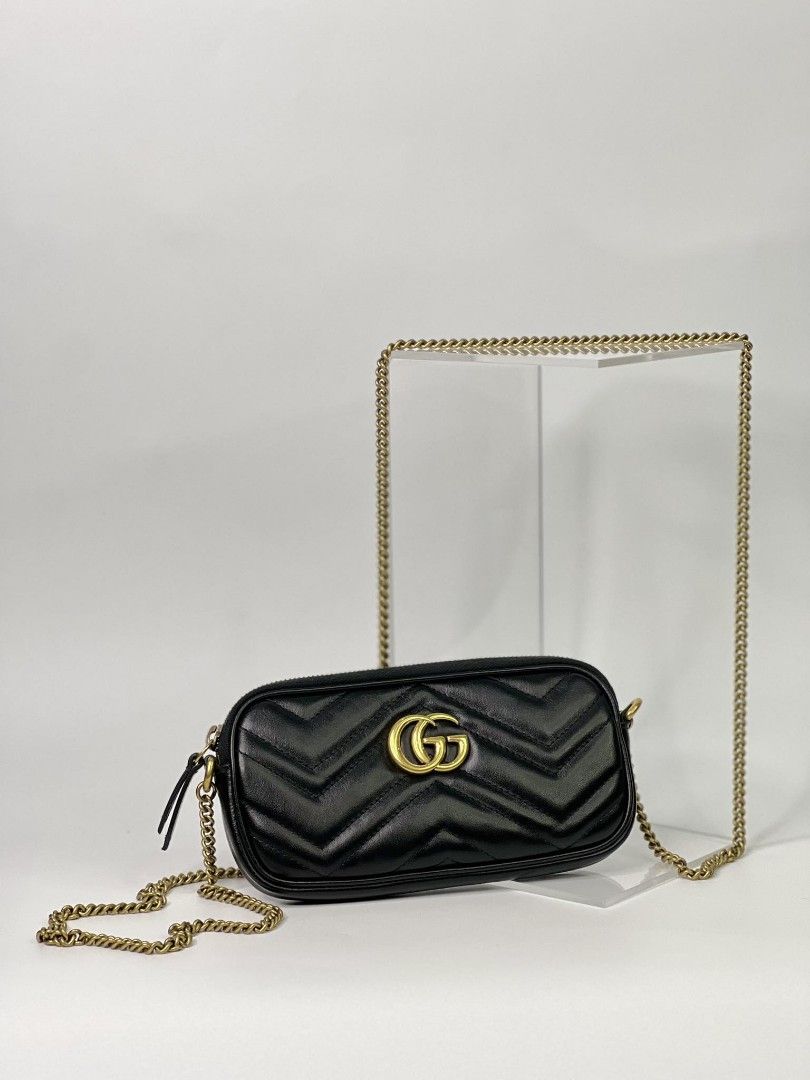 Gucci marmont woc black deals