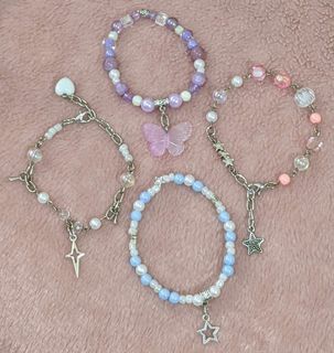Handmade Beads Bracelet and Earrings
