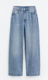 High Waist Wide Leg H&M Jeans Pants Denim