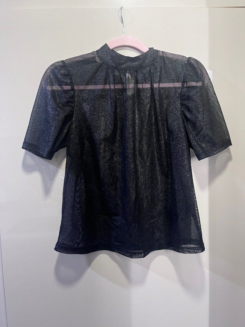 CLEARANCE SALE H m sheer black blouse