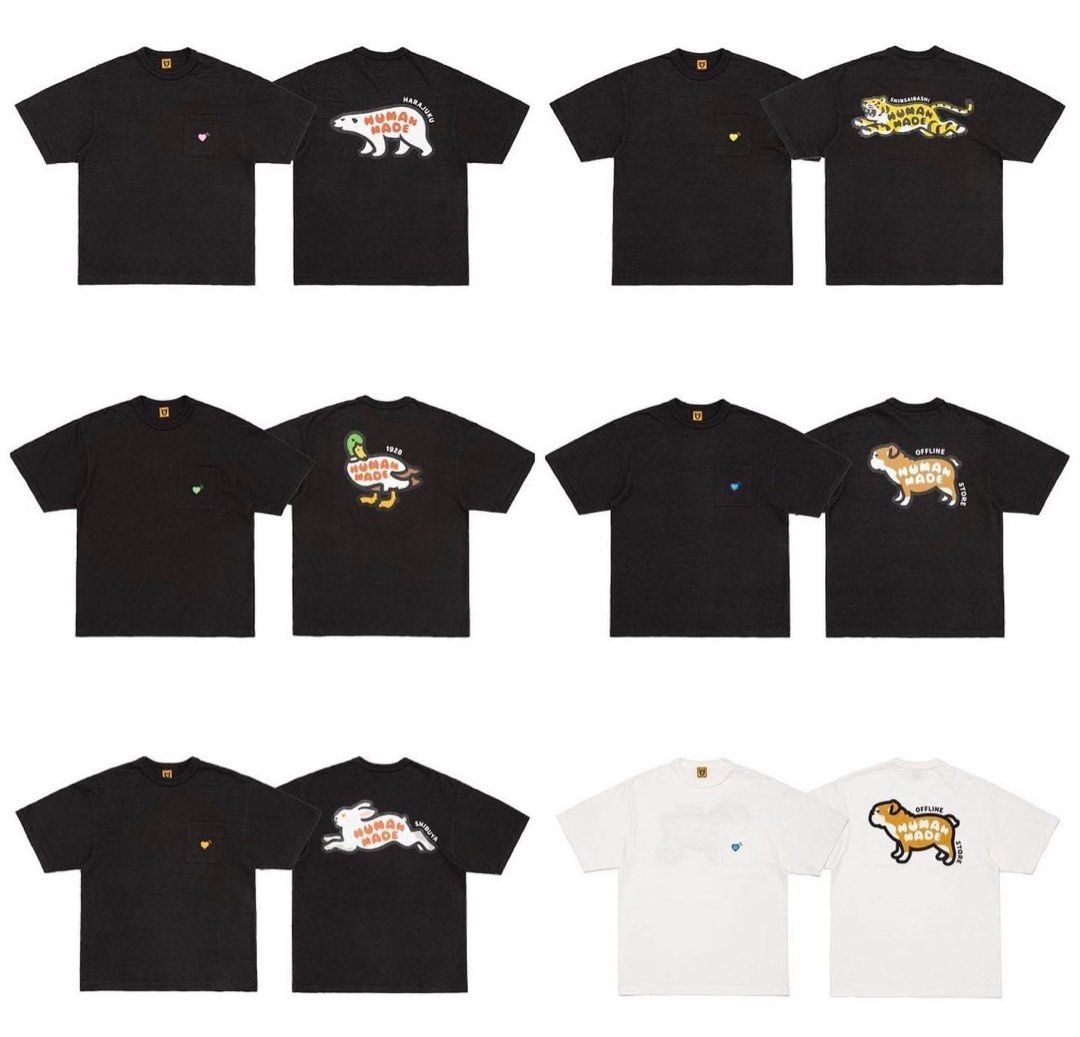Human Made Store Exclusive Animal Pocket Tee, Men
