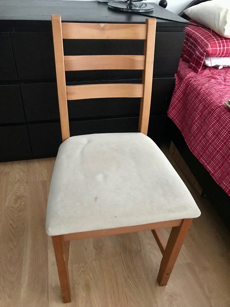 IKEA Lerhamn Chair, Furniture & Home Living, Furniture, Chairs on Carousell