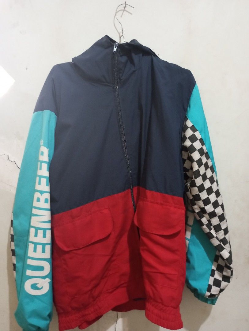 jaket tracktop olahraga queen beer second size L