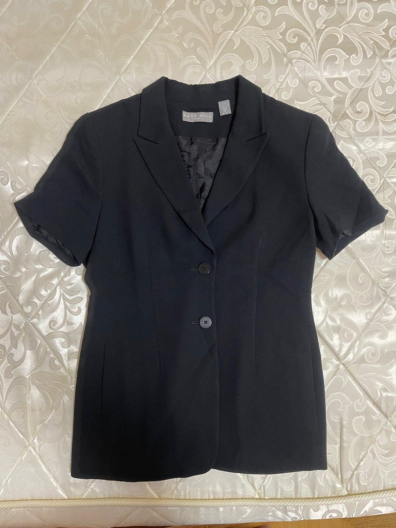 Short Sleeves Blazer Kate Hill Women s Fashion Coats Jackets and Outerwear on Carousell