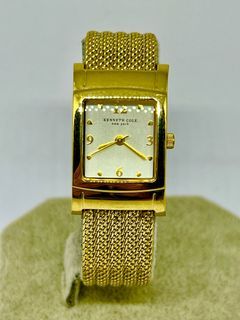 KENNETH COLE Tank Gold(gp) Unisex Preloved Vintage watch