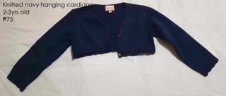 Knitted navy cardigan