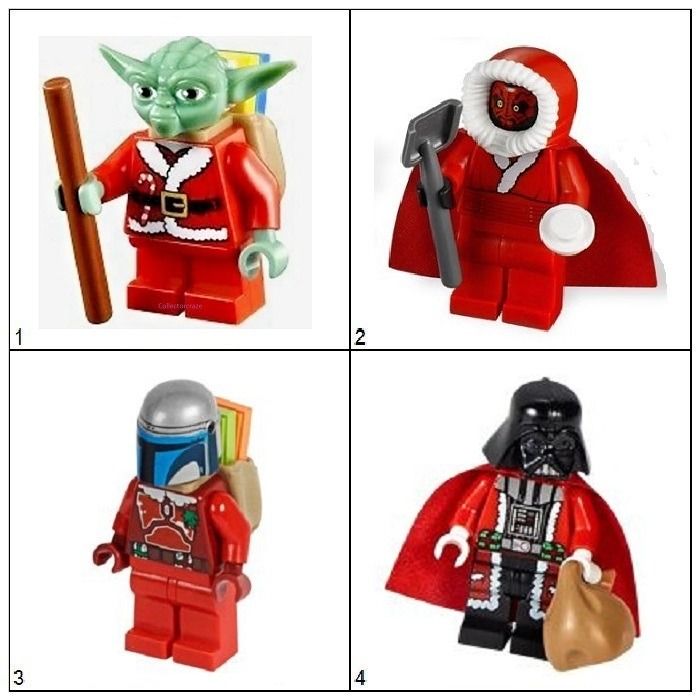 LEGO STAR WARS MINIFIG Santa Yoda OR Santa Darth Maul OR Santa Jango Fett OR Santa Darth Vader Please READ ALL ORIGINAL. Price serve as a