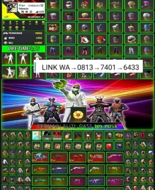Link tokoh akun sultan Free fire Video Game Game di Carousell