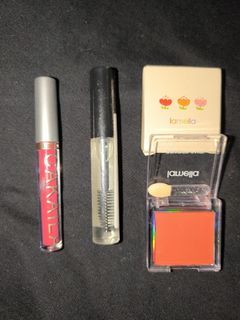 Lipstick, Blush On and Castor Oil