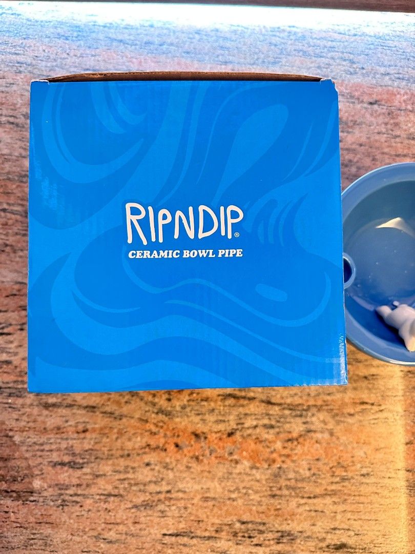 RIPNDIP 中指貓LORD NERMAL WAKE AND BAKE CEREAL BOWL (BLUE