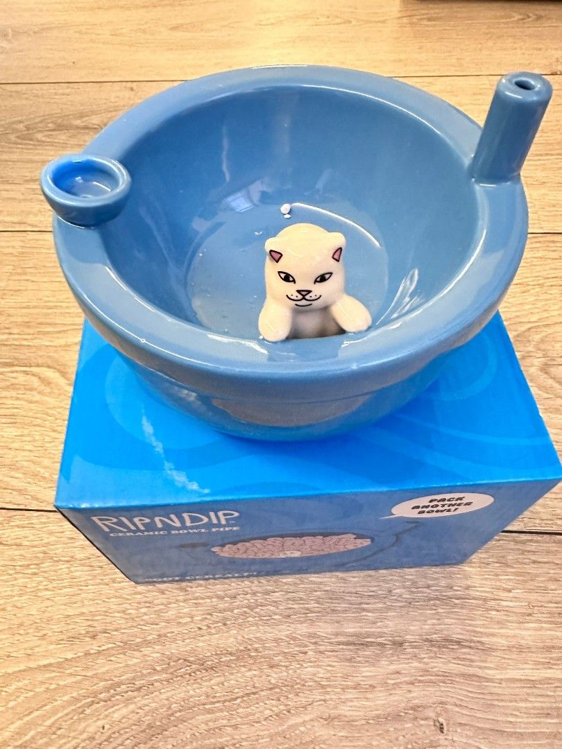 RipNDip Lord Nermal Wake And Bake Cereal Bowl Blue