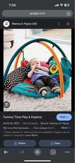 Mamas and Papas tummy time play gym and explore 4 in 1