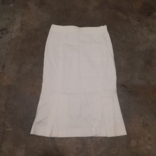 Mango White Skirt