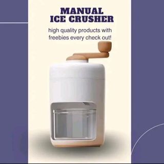 Manual ice crusher