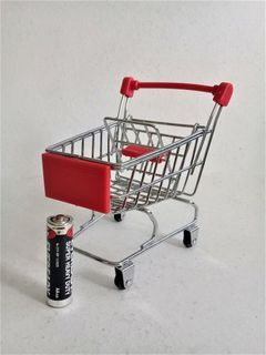 Miniature Grocery Cart