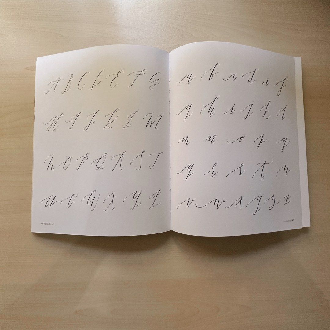 Modern Calligraphy Workshop by Imogen Owen (Category: Storybooks) located in Las Pinas. Submitted by saebisells (Listing ID 1300366119, Image 2). Description: ↠ just opened to check the contents ↠ glossy paper, like a coffee table book ↠ for immediate and advanced learners ↠ pen, brush, and chalk lettering .
