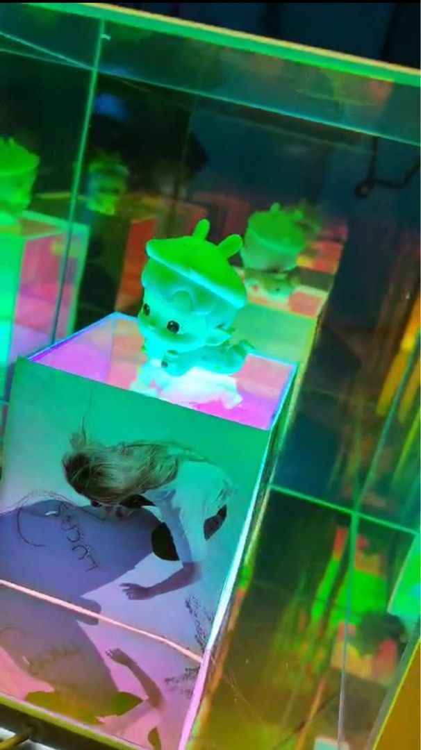 Multi dimensional LED Cube (Category: Occasions & Party Supplies) located in Singapore. Submitted by alwaysreadyevent (Listing ID 1300296689, Image 3). Description: Customisable multi colours LED Cube Send desirable pictures to us to be pasted in the cube inside and seal it. 20cmx20cm Items to add -rose petals - Luminous wordings on the cube.