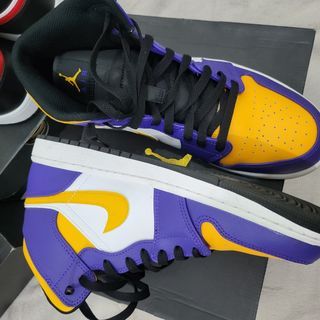 Nike Air Jordan 1 Mid US 11 Lakers