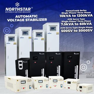 Northstar Automatic Voltage Stabilizer Industrial Type AVR 500VA - 1200kVA