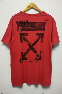 ❤️Off-white Red Impressionism Tshirt(Authentic)