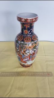 Oriental ceramic vase tabletop decor