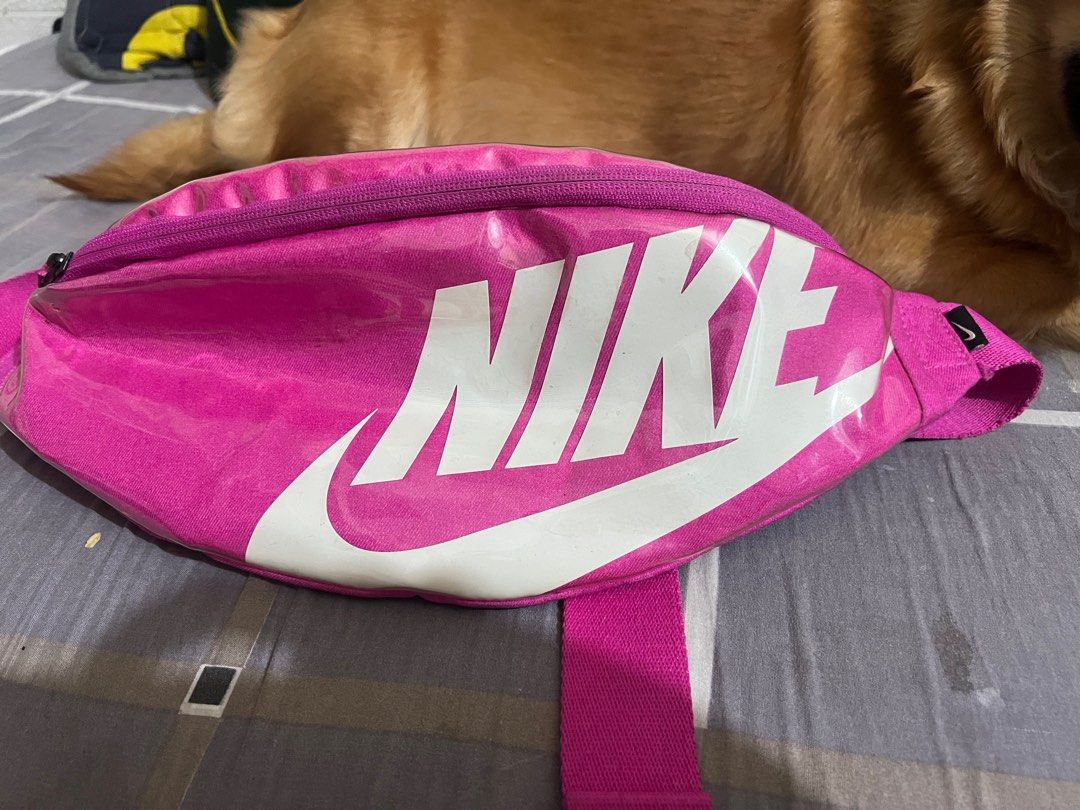 Original NIKE Hot pink cross belt bag