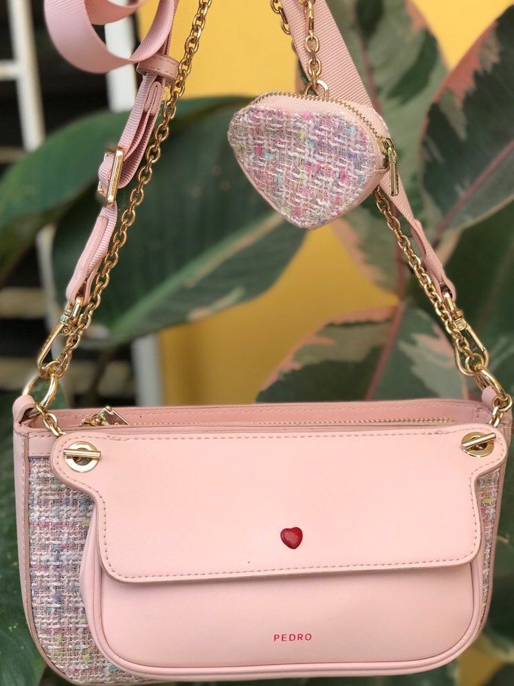 ★PEDRO★ Dilone Houndstooth Double Flap Shoulder Bag/送料込 Dilone Houndstooth Double Flap Shoulder Bag - PEDRO ID