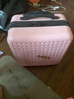 Pink file luggage