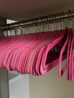 Pink Velvet Hangers 10pcs.