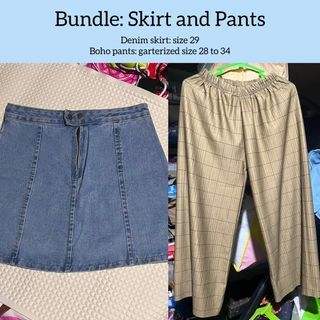 Preloved Bundle - Skirt and Pants - Size 29