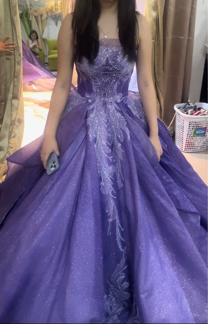Prom Ball Gown (Category: Evening dresses & gowns) located in Taguig. Submitted by jitbug55 (Listing ID 1300363221, Image 1). Description: Fully beaded ball gown. Adjustable back can fit xs to medium frame body type. .