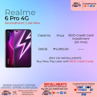 [NOT AVAILABLE] — Realme 6 Pro 4G (128GB)