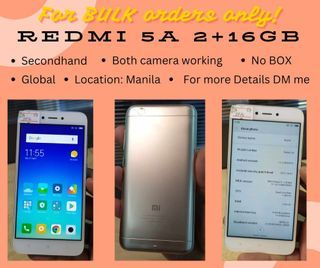 REDMI 5A 2+16GB (FOR BULK ORDERS ONLY!!!)