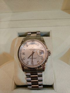 Rolex Day Date Silver dial 36mm