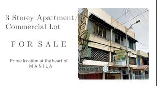 RUSH SALE! 3 STOREY APARTMENT COMMERCIAL LOT IN MALATE MANILA