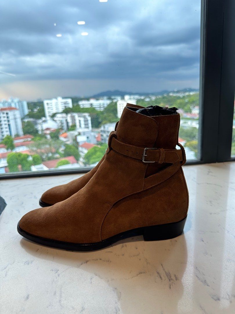 Saint Laurent Wyatt Jodhpur Boots Men s Fashion Footwear Boots on Carousell