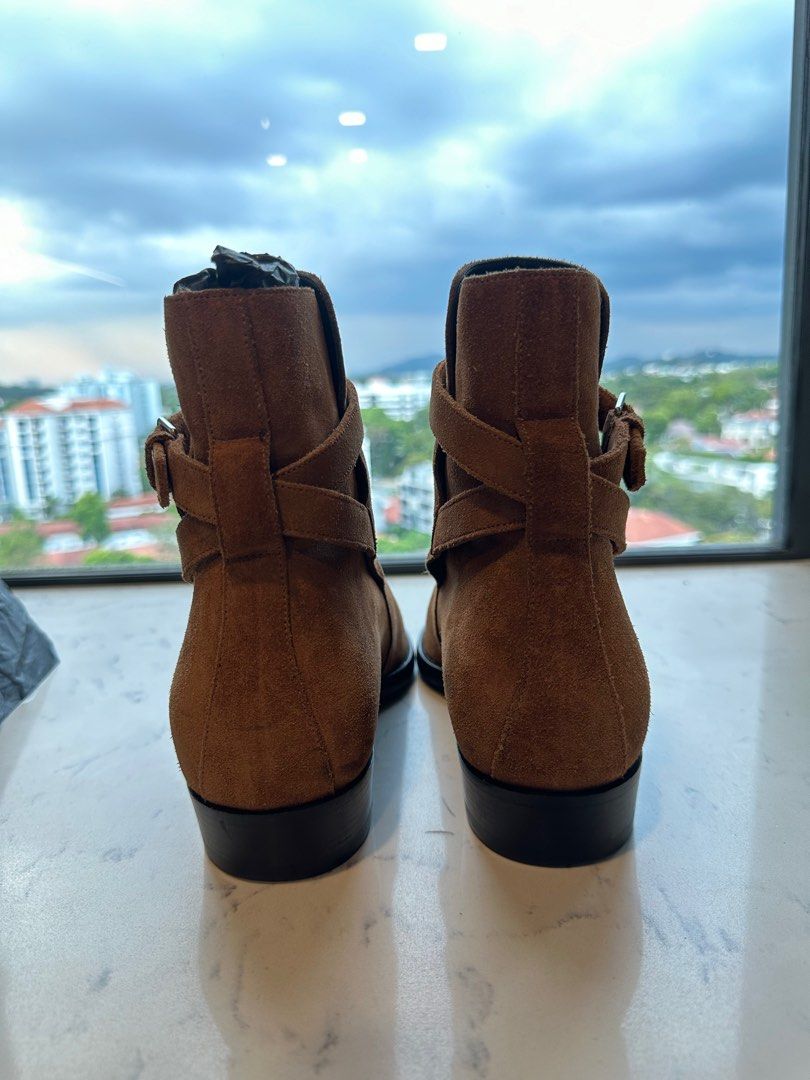 Saint Laurent Wyatt Jodhpur Boots Men s Fashion Footwear Boots on Carousell