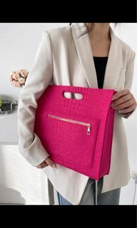 Sale! Neon Pink Square Tote Bag