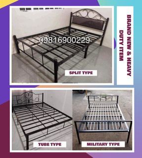 Single deck bed frame