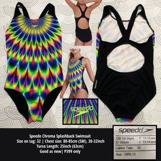 Speedo Chroma Splashback Swimsuit | Chest size: 80-85cm (SM), 30-32inch