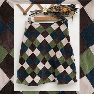 Sprockets Corduroy Paneled Colorblock skirt