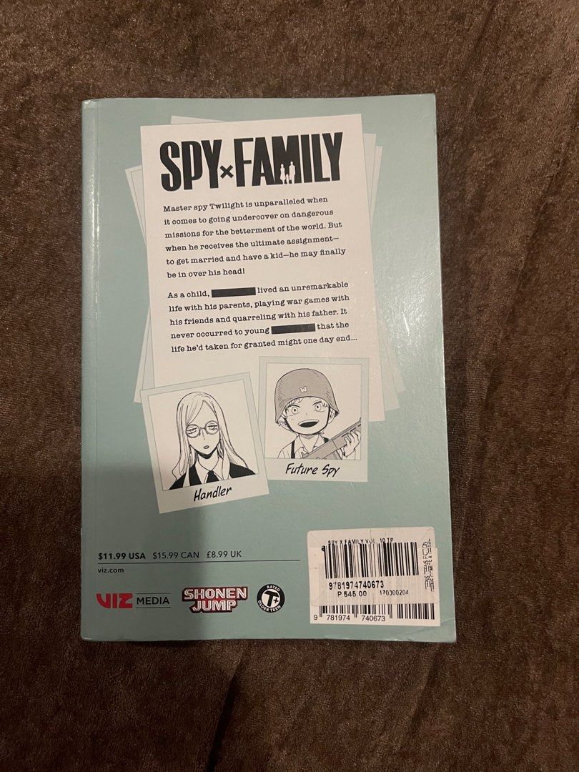 Spy x Family volume 10 (Category: Comics & Manga) located in Quezon City. Submitted by hectorious_123 (Listing ID 1300323658, Image 3). Description: FS RFS: Done reading From 500 to 250 nalangggg Nova QC.