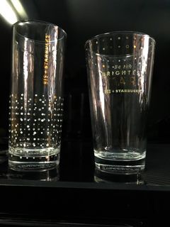 Starbucks BTS glass set