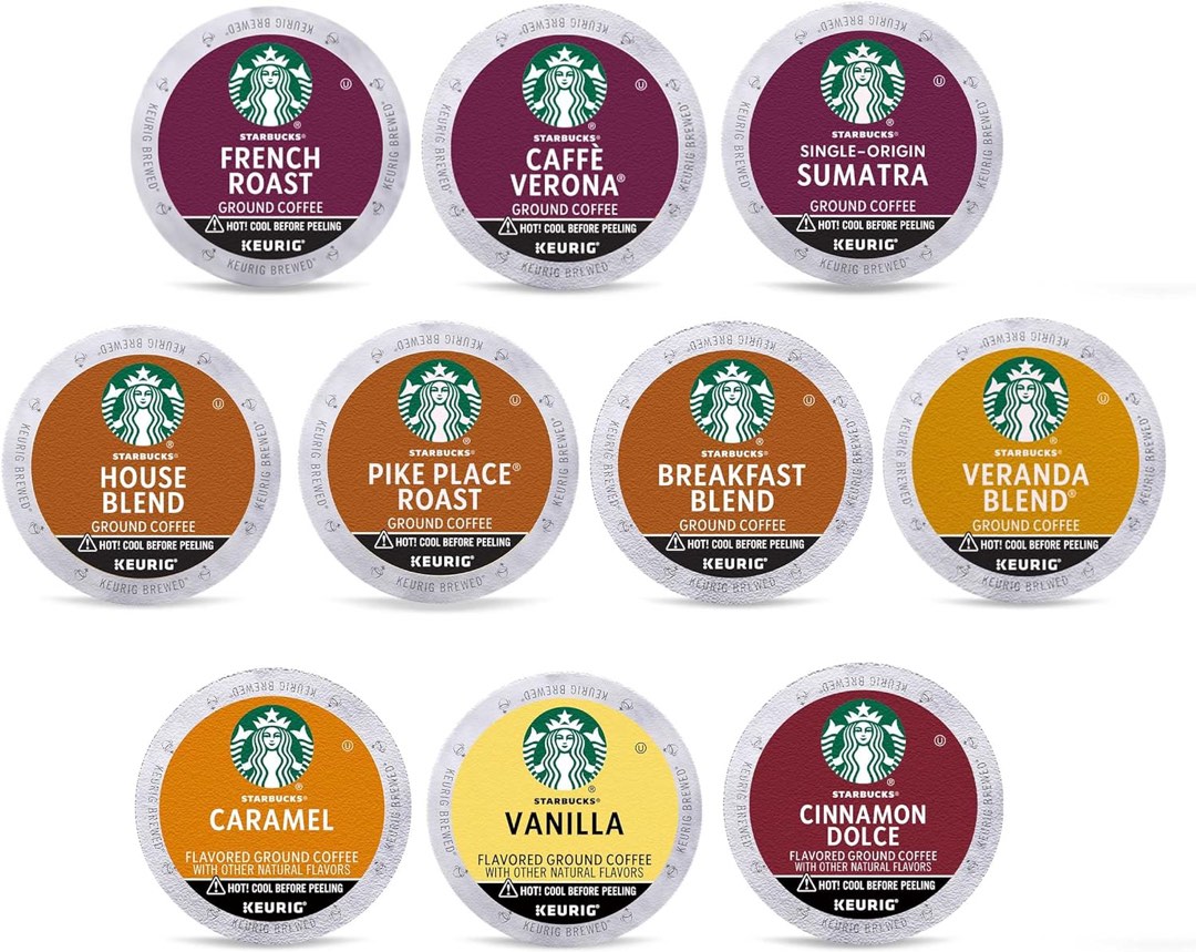 Starbucks Keurig KCup Coffee Pods Variety Pack (10 different flavors