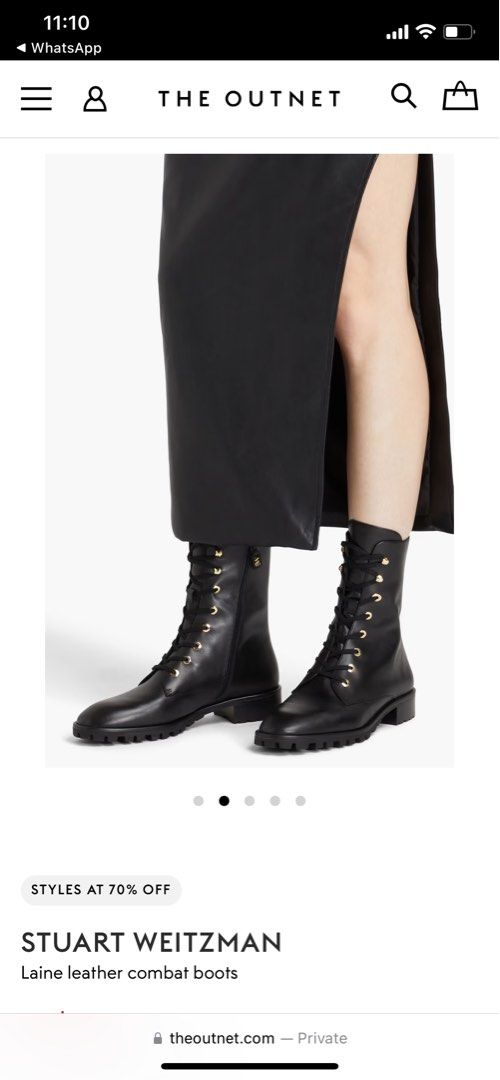 lace up stuart weitzman combat