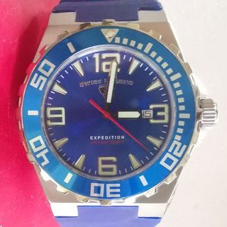 SWISS LEGEND men’s unisex Expedition Stainless steel Swiss Movement water resistant blue watch