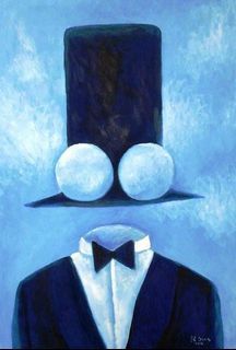 Top Hat Oil Painting