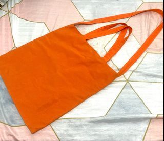 Two-way Corduroy Orange Tote Bag